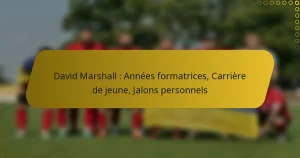 David Marshall : Années formatrices, Carrière de jeune, Jalons personnels
